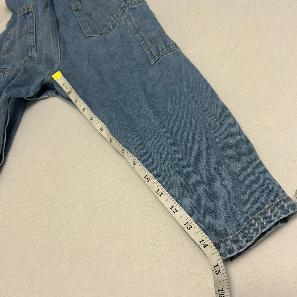 Vintage Sesame Street Overalls Kids 5T Blue Denim Muppets Big Bird Elmo Cookie